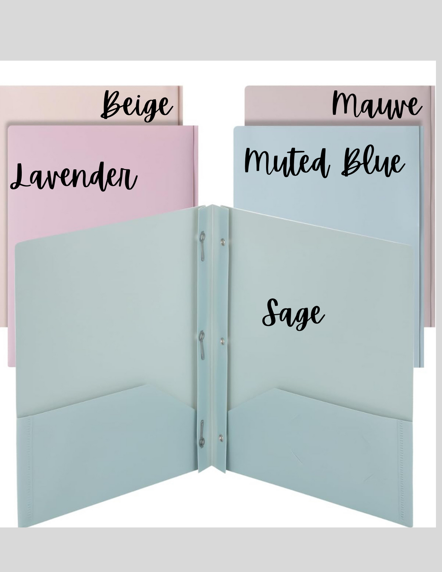 Monogrammed Folders