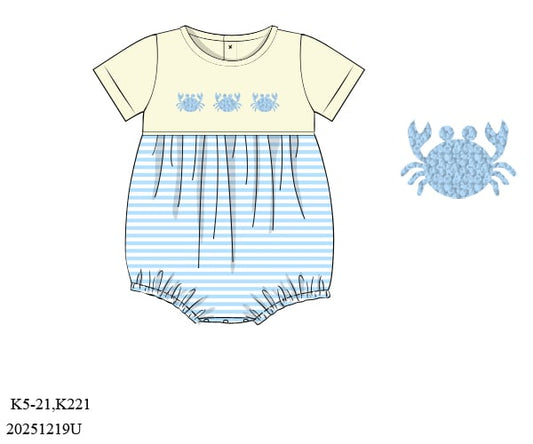 French Knot Crab Trio Bubble Boy