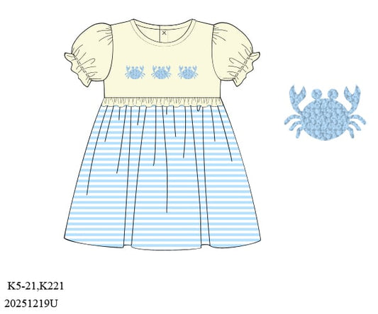 French Knot Crab Trio Dress