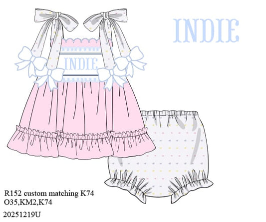 Bitty Dot Bow Bloomer Set